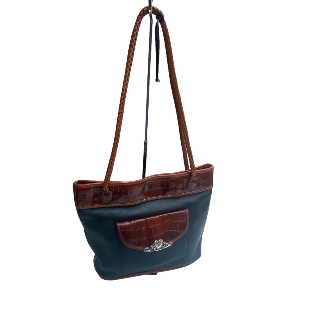 Brighton leather tote handbag (b21)